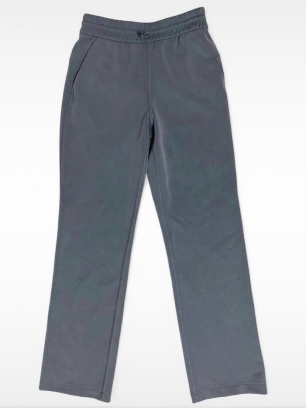 Lululemon Softstreme High Rise Straight Leg Pants in Grey, Size 4